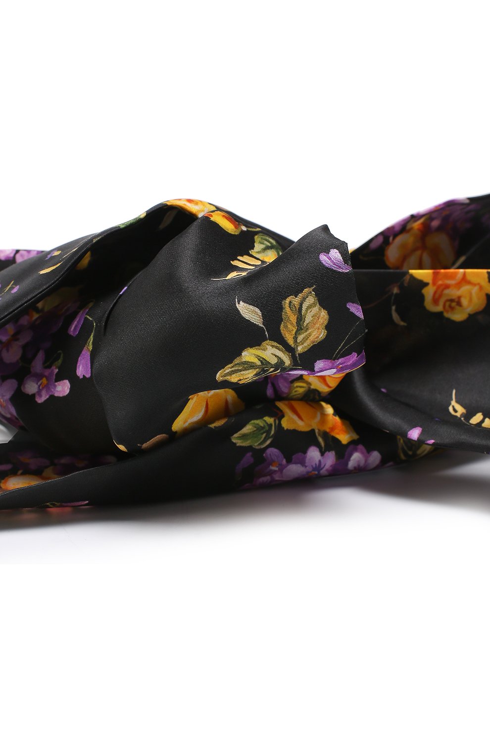 Ободок из шелка с принтом Dolce & Gabbana, сиреневого цвета, арт. 0136/FY191A/HS1MA в ЦУМ | Фото №3 Ободок из шелка с принтом Dolce & Gabbana сиреневого цвета | Фото №3