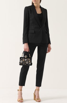 Клатч Vanda с отделкой кристаллами Dolce & Gabbana, черного цвета, арт. 0116/BB5850/A8I47 в ЦУМ | Фото №2 Клатч Vanda с отделкой кристаллами Dolce & Gabbana черного цвета | Фото №2