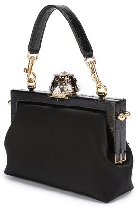 Клатч Vanda с отделкой кристаллами Dolce & Gabbana, черного цвета, арт. 0116/BB5850/A8I47 в ЦУМ | Фото №3 Клатч Vanda с отделкой кристаллами Dolce & Gabbana черного цвета | Фото №3