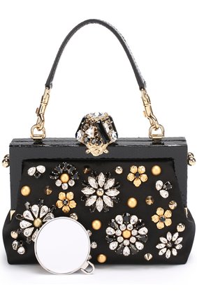 Клатч Vanda с отделкой кристаллами Dolce & Gabbana, черного цвета, арт. 0116/BB5850/A8I47 в ЦУМ | Фото №6 Клатч Vanda с отделкой кристаллами Dolce & Gabbana черного цвета | Фото №6