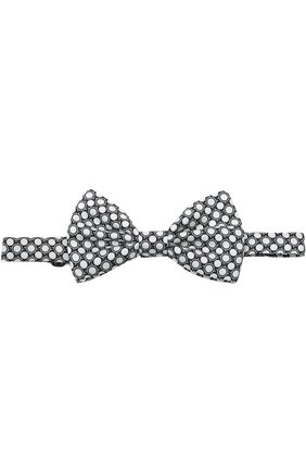 Шелковый галстук-бабочка Dolce & Gabbana, черно-белого цвета, арт. 0135/GR053E/G0STF в ЦУМ | Фото №1 Шелковый галстук-бабочка Dolce & Gabbana черно-белого цвета | Фото №1