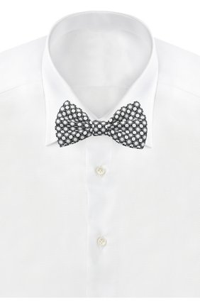 Шелковый галстук-бабочка Dolce & Gabbana, черно-белого цвета, арт. 0135/GR053E/G0STF в ЦУМ | Фото №2 Шелковый галстук-бабочка Dolce & Gabbana черно-белого цвета | Фото №2