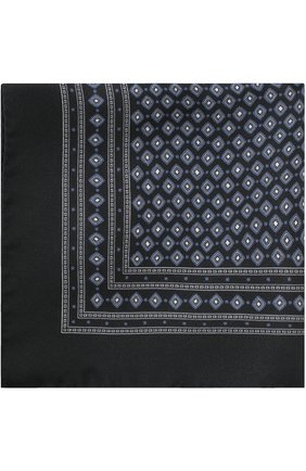 Мужской синий шелковый платок с узором Dolce & Gabbana, арт. 0135/GR412E/G0WEN купить в ЦУМ | Фото №1 Шелковый платок с узором Dolce & Gabbana синий | Фото №1