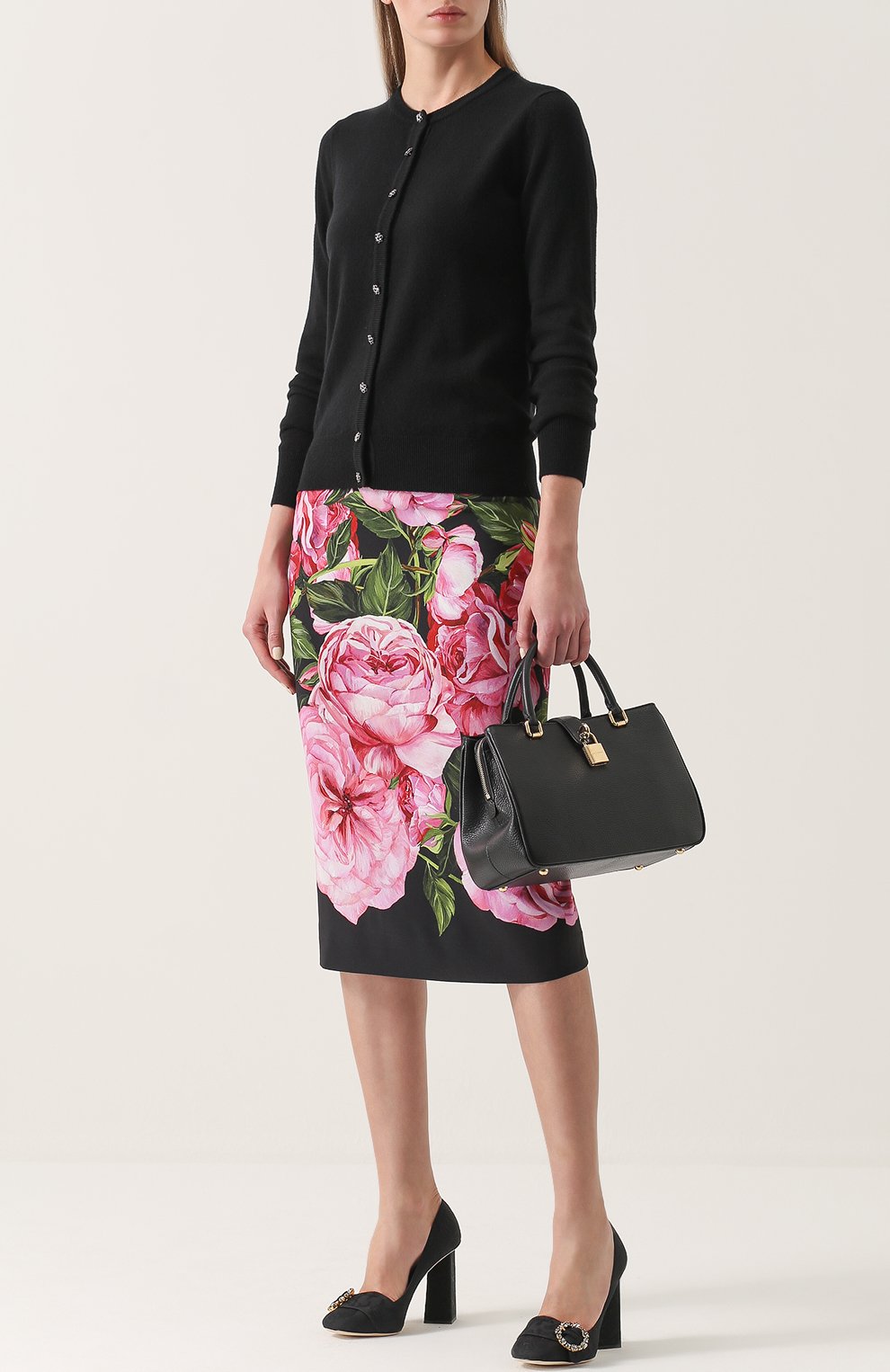 Женская сумка dolce shopping DOLCE & GABBANA черная цвета, арт. 0116/BB6257/AC176 купить в ЦУМ | Фото №2 Сумка Dolce Shopping Dolce & Gabbana черная цвета | Фото №2