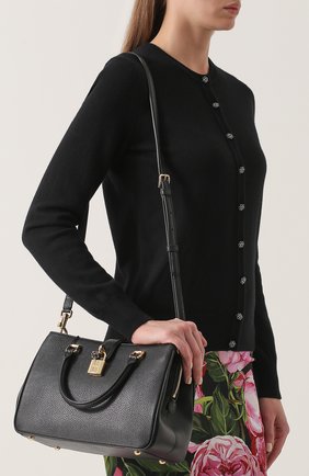 Женская сумка dolce shopping DOLCE & GABBANA черная цвета, арт. 0116/BB6257/AC176 купить в ЦУМ | Фото №5 Сумка Dolce Shopping Dolce & Gabbana черная цвета | Фото №5