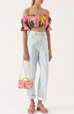 Сумка Sicily Von с принтом Dolce & Gabbana, розового цвета, арт. 0116/BI0671/AC993 в ЦУМ | Фото №2 Сумка Sicily Von с принтом Dolce & Gabbana розового цвета | Фото №2