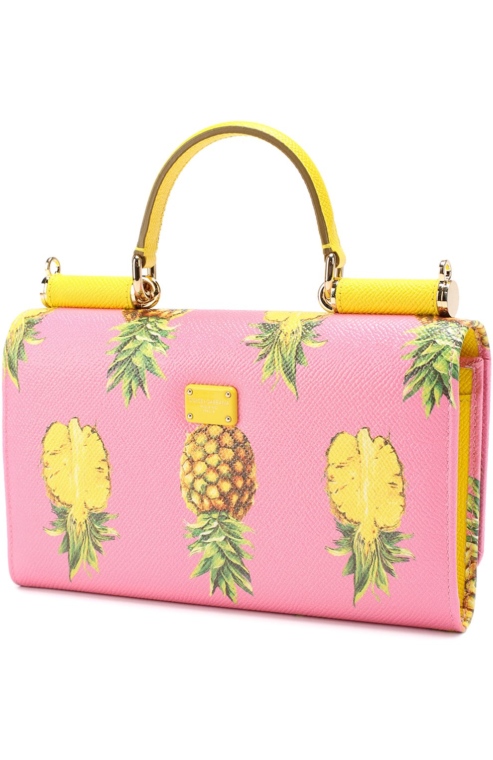 Сумка Sicily Von с принтом Dolce & Gabbana, розового цвета, арт. 0116/BI0671/AC993 в ЦУМ | Фото №3 Сумка Sicily Von с принтом Dolce & Gabbana розового цвета | Фото №3