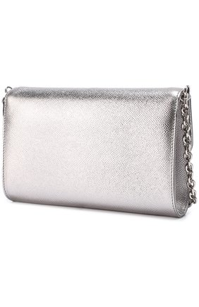 Сумка Dolce Pochette из металлизированной кожи Dolce & Gabbana, серебряного цвета, арт. 0116/BB6231/AP287 в ЦУМ | Фото №3 Сумка Dolce Pochette из металлизированной кожи Dolce & Gabbana серебряного цвета | Фото №3