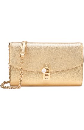 Сумка Dolce Pochette из металлизированной кожи | Фото №1 Сумка Dolce Pochette из металлизированной кожи | Фото №1