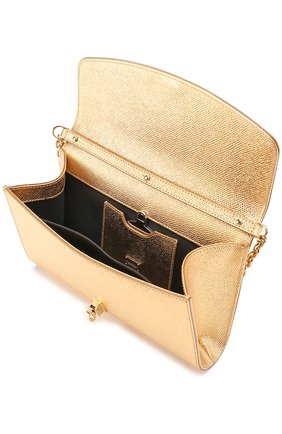 Сумка Dolce Pochette из металлизированной кожи | Фото №4 Сумка Dolce Pochette из металлизированной кожи | Фото №4