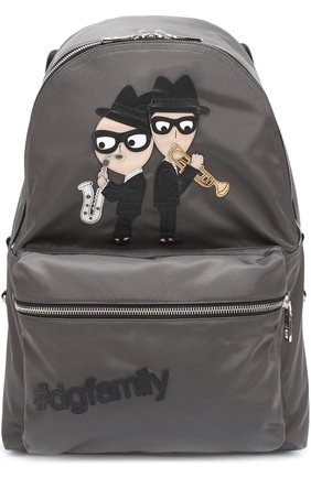 Мужской серый рюкзак vulcano с аппликацией dg family Dolce & Gabbana, арт. 0115/BM1419/AG045 купить в ЦУМ | Фото №1 рюкзак Vulcano с аппликацией DG Family Dolce & Gabbana серый | Фото №1