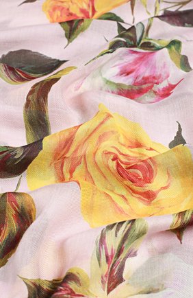 Женский розовый шарф с принтом Dolce & Gabbana, арт. 0136/FS184A/GDF52 купить в ЦУМ | Фото №2 Шарф с принтом Dolce & Gabbana розовый | Фото №2