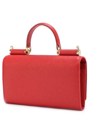 Сумка Sicily Von на цепочке Dolce & Gabbana, красного цвета, арт. 0116/BI0671/A1001 в ЦУМ | Фото №2 Сумка Sicily Von на цепочке Dolce & Gabbana красного цвета | Фото №2