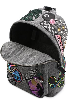 Рюкзак Paradise Biker из денима с нашивками | Фото №3 Рюкзак Paradise Biker из денима с нашивками | Фото №3