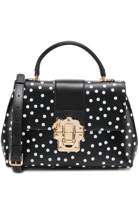 Женская сумка lucia с принтом DOLCE & GABBANA черно-белая цвета, арт. 0116/BB6322/AB778 купить в ЦУМ | Фото №1 Сумка Lucia с принтом Dolce & Gabbana черно-белая цвета | Фото №1