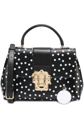 Женская сумка lucia с принтом DOLCE & GABBANA черно-белая цвета, арт. 0116/BB6322/AB778 купить в ЦУМ | Фото №6 Сумка Lucia с принтом Dolce & Gabbana черно-белая цвета | Фото №6