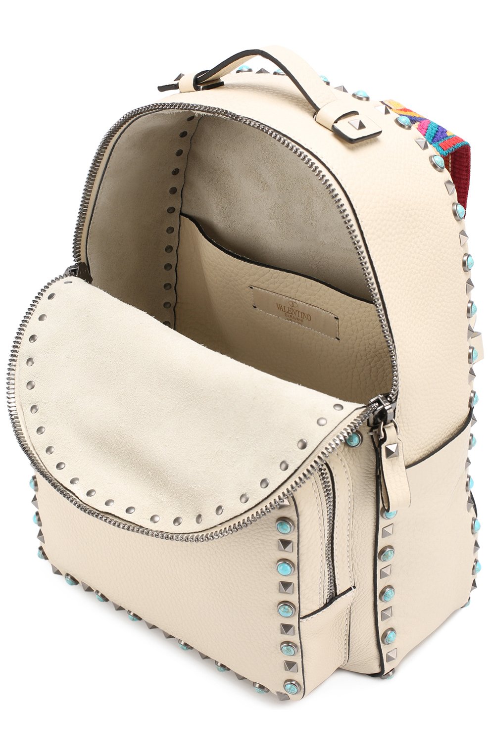 Рюкзак Guitar Rockstud Rolling с вышитыми лямками | Фото №3 Рюкзак Guitar Rockstud Rolling с вышитыми лямками | Фото №3