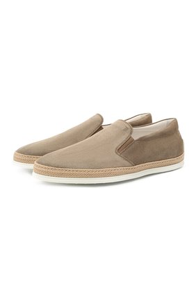 Мужские замшевые слипоны gomma rafia TOD’S коричневого цвета по цене 33050 руб., арт. XXM0TV0K900RE0 | Фото 1 Мужские замшевые слипоны gomma rafia TOD’S коричневого цвета, арт. XXM0TV0K900RE0 | Фото 1