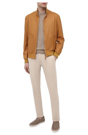 Мужские замшевые слипоны gomma rafia TOD’S коричневого цвета по цене 33050 руб., арт. XXM0TV0K900RE0 | Фото 2 Мужские замшевые слипоны gomma rafia TOD’S коричневого цвета, арт. XXM0TV0K900RE0 | Фото 2