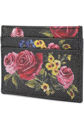 Кожаный футляр для кредитных карт с принтом Dolce & Gabbana, черного цвета, арт. 0116/BI0330/AI228 в ЦУМ | Фото №2 Кожаный футляр для кредитных карт с принтом Dolce & Gabbana черного цвета | Фото №2