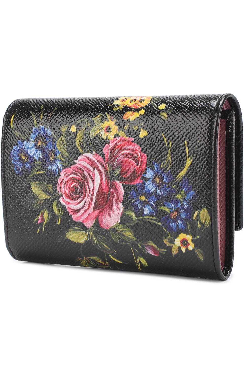 Кожаное портмоне с принтом Dolce & Gabbana, черного цвета, арт. 0116/BI0924/AI228 в ЦУМ | Фото №2 Кожаное портмоне с принтом Dolce & Gabbana черного цвета | Фото №2
