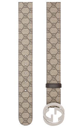 Мужской текстильный ремень GUCCI бежевого цвета по цене 28500 руб., арт. 411924/KGDHN | Фото 2 Мужской текстильный ремень GUCCI бежевого цвета, арт. 411924/KGDHN | Фото 2