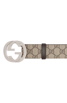 Мужской текстильный ремень GUCCI бежевого цвета по цене 28500 руб., арт. 411924/KGDHN | Фото 3 Мужской текстильный ремень GUCCI бежевого цвета, арт. 411924/KGDHN | Фото 3