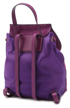 Замшевый рюкзак Zip Pack с нашивками | Фото №2 Замшевый рюкзак Zip Pack с нашивками | Фото №2