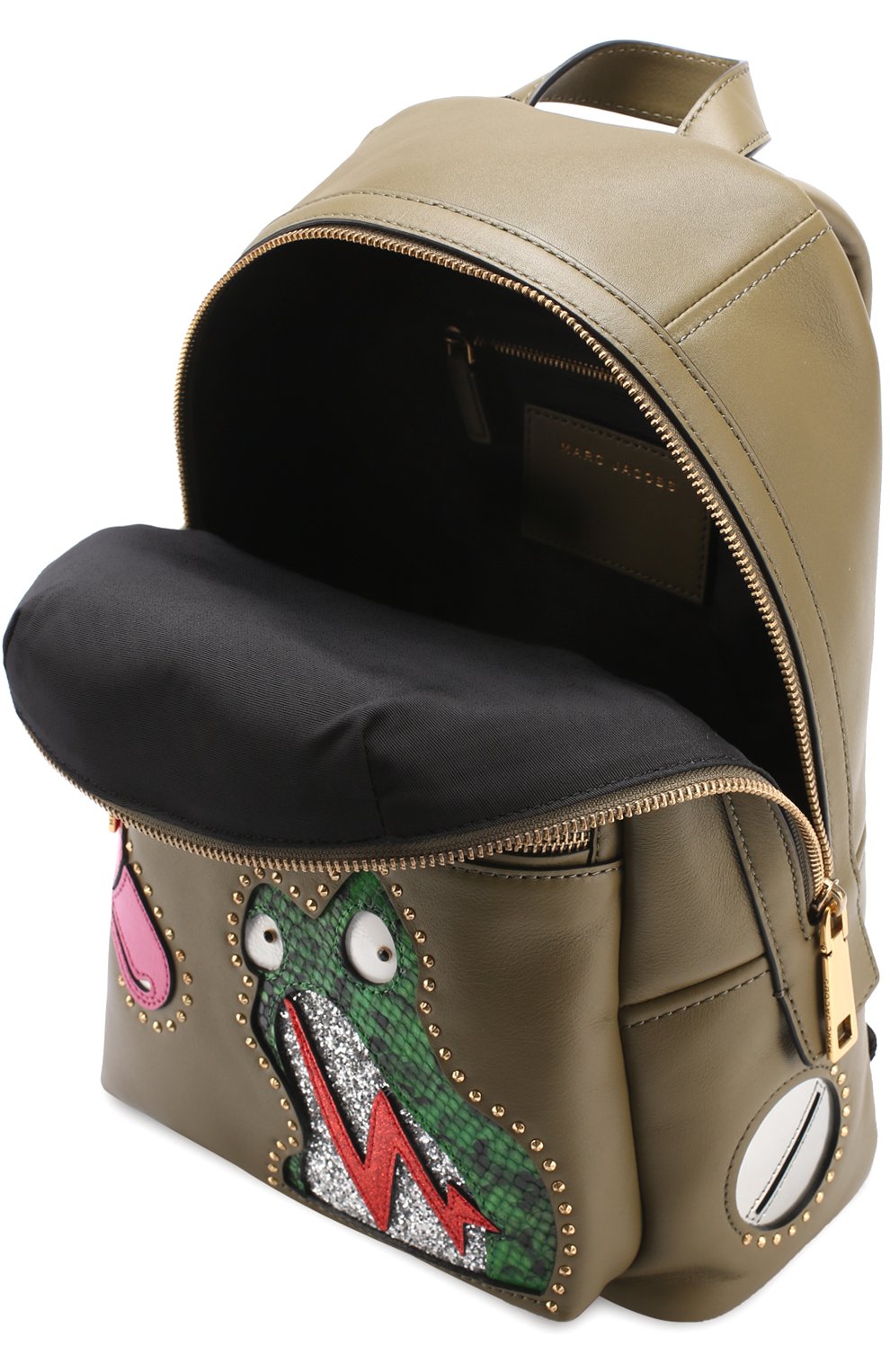 Женский зеленый рюкзак verhoeven biker с аппликацией Marc Jacobs, арт. M0011187 купить в ЦУМ | Фото №3 Рюкзак Verhoeven Biker с аппликацией Marc Jacobs зеленый | Фото №3
