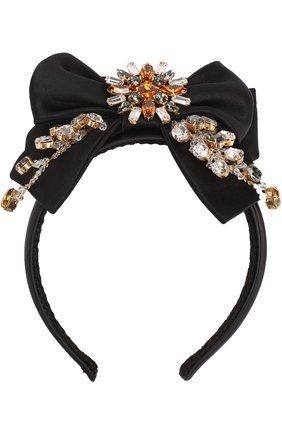 Ободок с отделкой из кристаллов Dolce & Gabbana, разноцветного цвета, арт. 0136/WHJ2NC/W0001 в ЦУМ | Фото №1 Ободок с отделкой из кристаллов Dolce & Gabbana разноцветного цвета | Фото №1