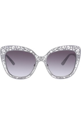 Женские серые солнцезащитные очки Dolce & Gabbana, арт. 2164-04/8G купить в ЦУМ | Фото №3 Солнцезащитные очки Dolce & Gabbana серые | Фото №3
