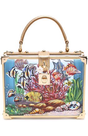 Сумка Dolce Box с росписью Dolce & Gabbana, разноцветного цвета, арт. 0116/BB5970/AG060 в ЦУМ | Фото №1 Сумка Dolce Box с росписью Dolce & Gabbana разноцветного цвета | Фото №1