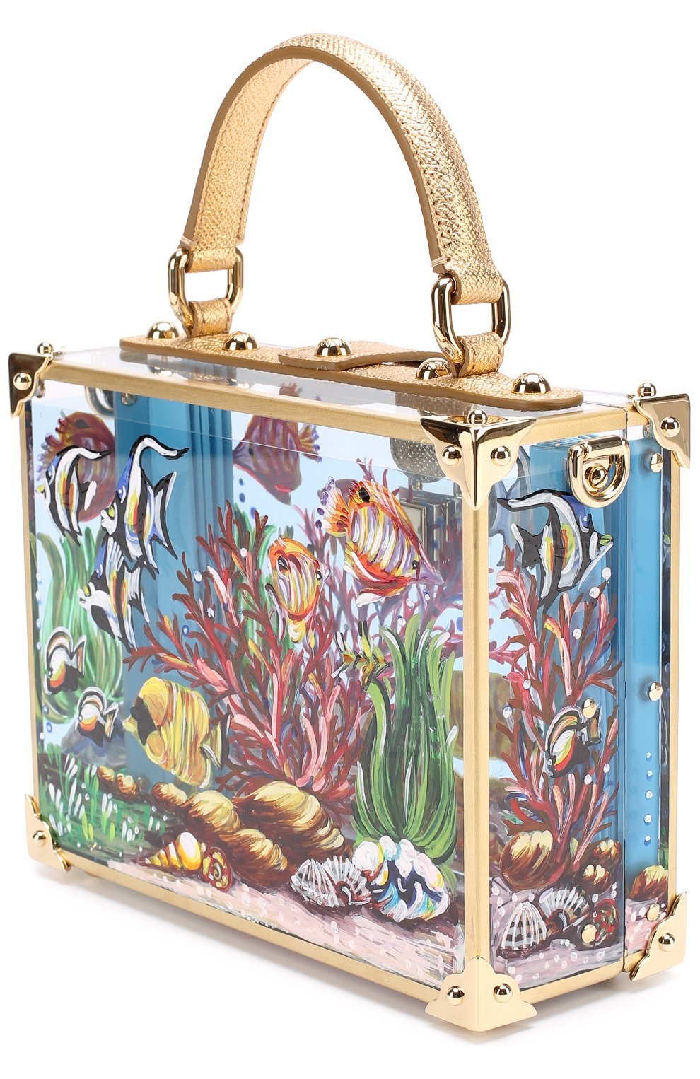 Сумка Dolce Box с росписью Dolce & Gabbana, разноцветного цвета, арт. 0116/BB5970/AG060 в ЦУМ | Фото №2 Сумка Dolce Box с росписью Dolce & Gabbana разноцветного цвета | Фото №2