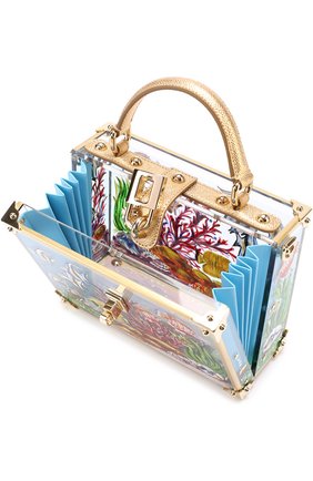 Сумка Dolce Box с росписью Dolce & Gabbana, разноцветного цвета, арт. 0116/BB5970/AG060 в ЦУМ | Фото №3 Сумка Dolce Box с росписью Dolce & Gabbana разноцветного цвета | Фото №3