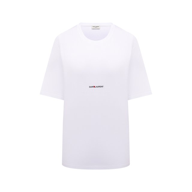 Хлопковая футболка Saint Laurent Белый 460876/YB2DQ 5147439