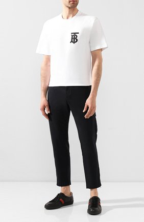 Мужские кожаные кеды ace GUCCI черного цвета по цене 43900 руб., арт. 429446/A38G0 | Фото 2 Мужские кожаные кеды ace GUCCI черного цвета, арт. 429446/A38G0 | Фото 2