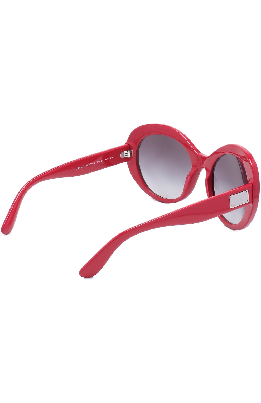 Женские красные солнцезащитные очки Dolce & Gabbana, арт. 4295-30978G купить в ЦУМ | Фото №4 Солнцезащитные очки Dolce & Gabbana красные | Фото №4