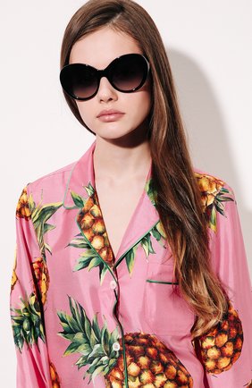 Женские черные солнцезащитные очки Dolce & Gabbana, арт. 4295-501/8G купить в ЦУМ | Фото №2 Солнцезащитные очки Dolce & Gabbana черные | Фото №2