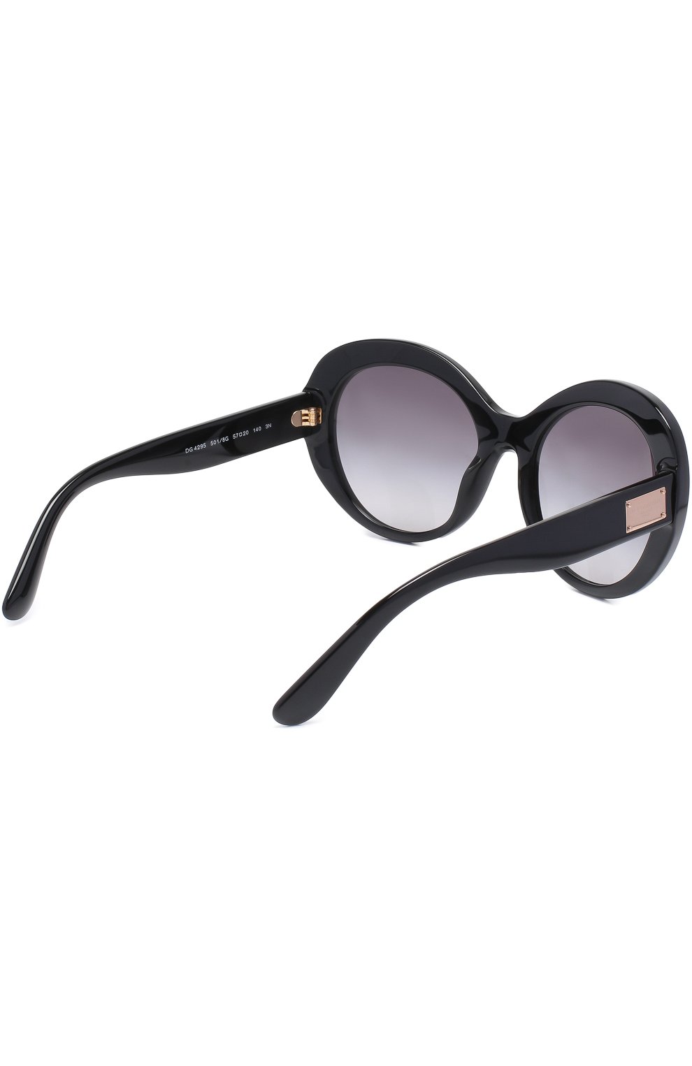 Женские черные солнцезащитные очки Dolce & Gabbana, арт. 4295-501/8G купить в ЦУМ | Фото №4 Солнцезащитные очки Dolce & Gabbana черные | Фото №4