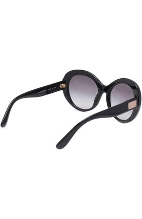 Женские черные солнцезащитные очки Dolce & Gabbana, арт. 4295-501/8G купить в ЦУМ | Фото №4 Солнцезащитные очки Dolce & Gabbana черные | Фото №4
