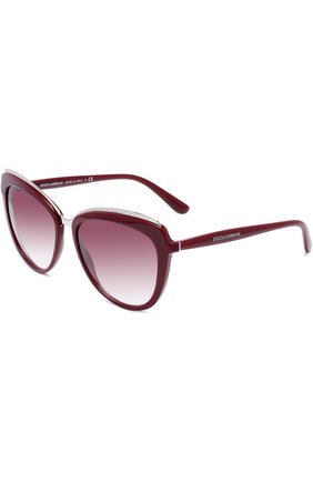 Женские бордовые солнцезащитные очки Dolce & Gabbana, арт. 4304-30918H купить в ЦУМ | Фото №1 Солнцезащитные очки Dolce & Gabbana бордовые | Фото №1