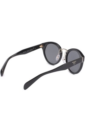 Женские солнцезащитные очки PRADA черного цвета по цене 17900 руб., арт. 05TS-1AB1A1 | Фото 4 Женские солнцезащитные очки PRADA черного цвета, арт. 05TS-1AB1A1 | Фото 4