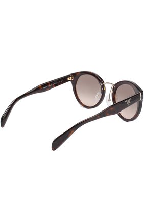 Женские солнцезащитные очки PRADA коричневого цвета по цене 17900 руб., арт. 05TS-2AU3D0 | Фото 4 Женские солнцезащитные очки PRADA коричневого цвета, арт. 05TS-2AU3D0 | Фото 4