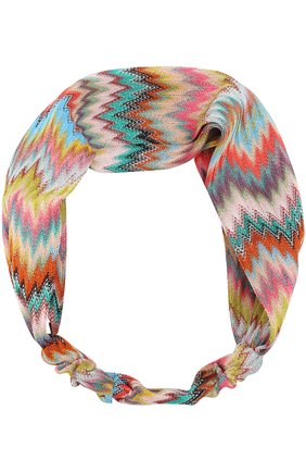 Вязаная повязка для волос Missoni, разноцветного цвета, арт. E17/MM/211905 в ЦУМ | Фото №1 Вязаная повязка для волос Missoni разноцветного цвета | Фото №1