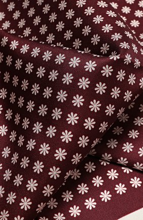 Мужской шелковый платок с узором ERMENEGILDO ZEGNA бордового цвета по цене 7315 руб., арт. Z9I1939A | Фото 2 Мужской шелковый платок с узором ERMENEGILDO ZEGNA бордового цвета, арт. Z9I1939A | Фото 2