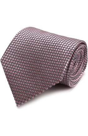 Мужской шелковый галстук с узором ERMENEGILDO ZEGNA розового цвета по цене 12750 руб., арт. Z9D451XW | Фото 1 Мужской шелковый галстук с узором ERMENEGILDO ZEGNA розового цвета, арт. Z9D451XW | Фото 1