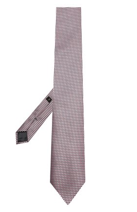 Мужской шелковый галстук с узором ERMENEGILDO ZEGNA розового цвета по цене 12750 руб., арт. Z9D451XW | Фото 2 Мужской шелковый галстук с узором ERMENEGILDO ZEGNA розового цвета, арт. Z9D451XW | Фото 2