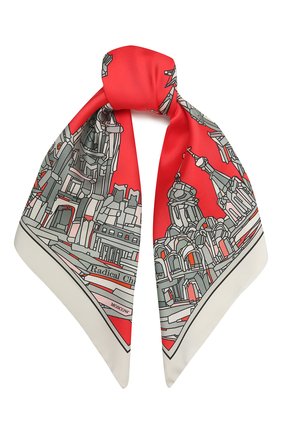 Женский шелковый платок red square RADICAL CHIC красного цвета по цене 8060 руб., арт. 16001.21.01 | Фото 1 Женский шелковый платок red square RADICAL CHIC красного цвета, арт. 16001.21.01 | Фото 1