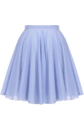 Женская синяя пышная мини-юбка в полоску Mulberry, арт. MYPK350631/YK250310 купить в ЦУМ | Фото №1 Пышная мини-юбка в полоску Mulberry синяя | Фото №1