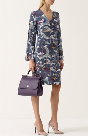 Женская сумка sicily medium new DOLCE & GABBANA сиреневая цвета, арт. 0116/BB6235/A1001 купить в ЦУМ | Фото №2 Сумка Sicily medium new Dolce & Gabbana сиреневая цвета | Фото №2